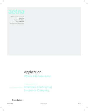 Whole Life Insurance Application