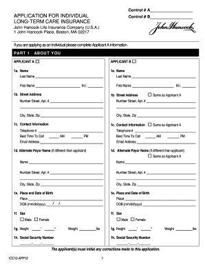 Long-Term Care Insurance Application