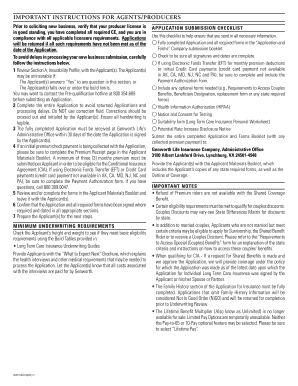 Texas Long Term Care Insurance Application