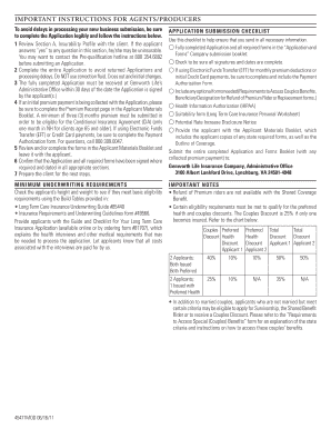 Privileged Choice Flex Long Term Care Insurance Application