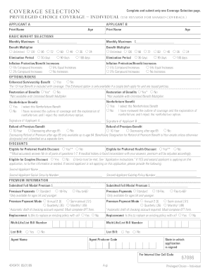 Long Term Care Insurance Application