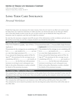 Idaho Long-Term Care Insurance Application