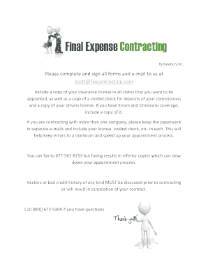 Contractor Appointment Form