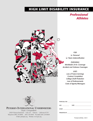 High Limit Disability Insurance for Professional Athletes