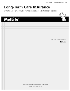 Long-Term Care Insurance Application