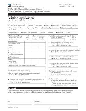 Ohio National Aviation Application