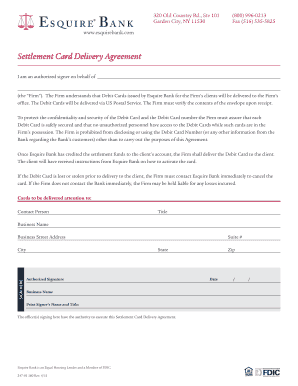 Esquire Bank Law Firm Enrollment Application