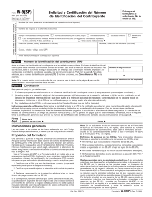 Form. W-9(SP)
