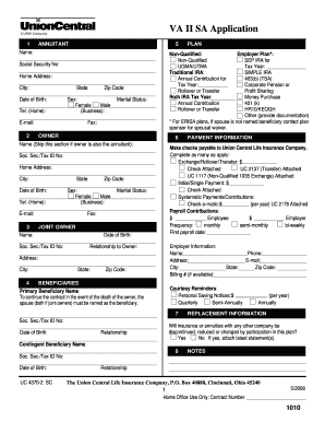 Union Central Life Insurance Annuity Application