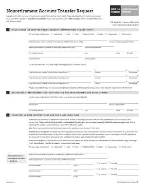 Nonretirement Account Transfer Request Form