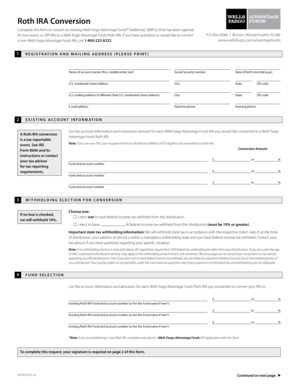 Roth IRA Conversion Form