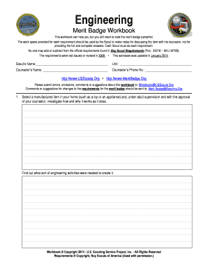 Engineering Merit Badge Workbook