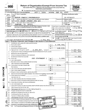 IRS Form 990 2004