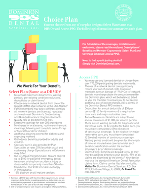 Dominion Dental Choice Plan Enrollment Form