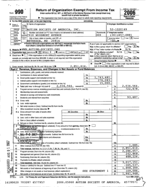 Form 990 Tax Return for Exempt Organizations