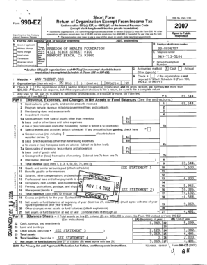 Form 990-EZ 2007