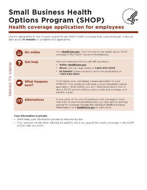 SHOP Health Coverage Application