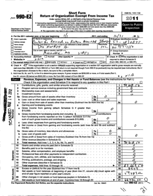Form 990-EZ Return of Organization Exempt From Income Tax