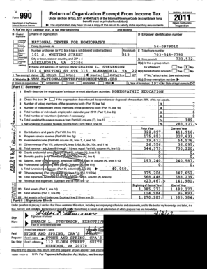 IRS Form 990 2011