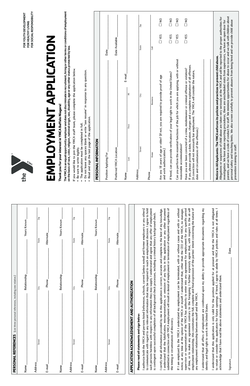 YMCA Buffalo Niagara Employment Application