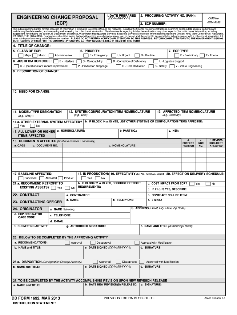 Engineering Change Proposal Example - Fill Online, Printable For Engineering Proposal Template