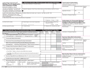 USPS Mailing Permit Application