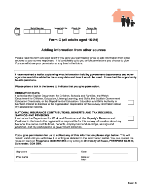 Form C Permission for Data Collection
