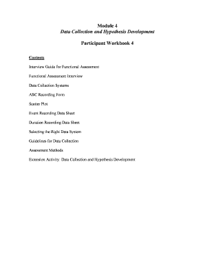 Functional Assessment Interview Form