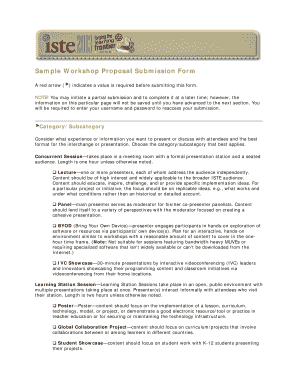 Sample Workshop Proposal - Fill Online, Printable, Fillable, Blank ...