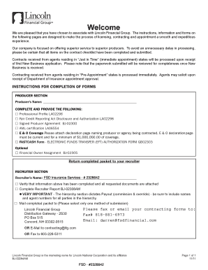 Lincoln Financial Group Producer Agreement