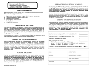 Virginia SNAP Benefits Application