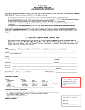 Fillable Online ncbrf PDF Format - North Carolina State Board of ...