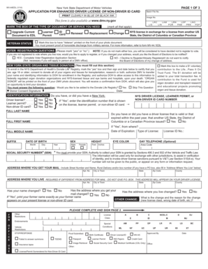 New York Enhanced Driver License Application