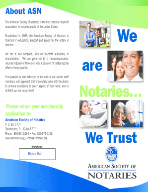 American Society of Notaries Membership Application