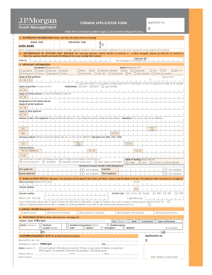 JPMorgan Mutual Fund Application Form