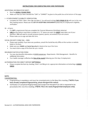 Katy ISD New Hire Paperwork