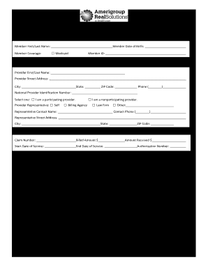 Amerigroup appeal form 2017 centene class action december 2016