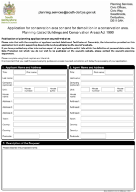 Conservation Area Demolition Consent Application