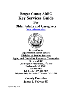 Fillable Online Bergen County ADRC Fax Email Print - pdfFiller