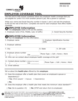 Employer Coverage Tool
