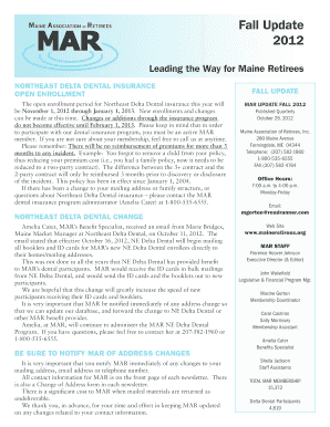 Maine Retirees Address Change Form