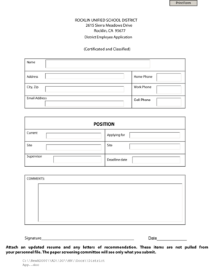 Letter to parole board example - POSITION - Rocklin Unified School District - rocklinusd