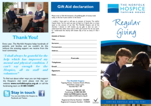 Gift Aid Declaration Form