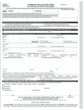 ICICI Prudential Mutual Fund Application Form