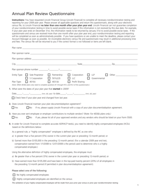 Please answer all applicable questions and return this questionnaire, along with your electronic