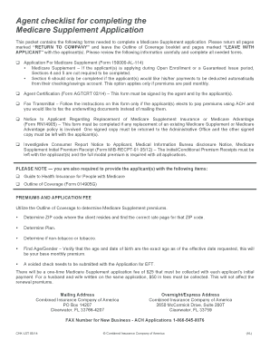 Medicare Supplement Application Form 150000-AL-114