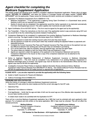 Medicare Supplement Application