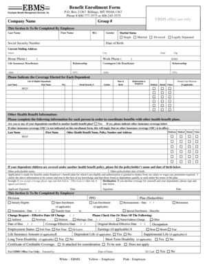 Benefit Enrollment Form