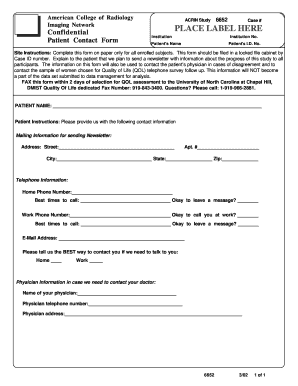 Patient Contact Form