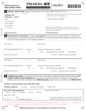 Medco Pharmacy Mail-Order Form